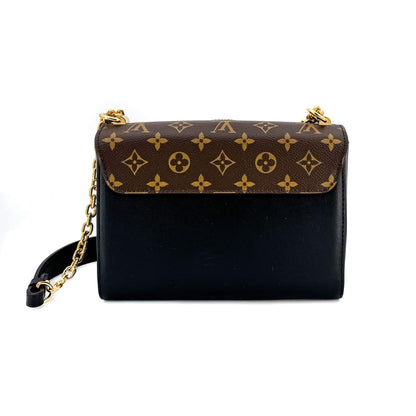 Second hand Louis Vuitton Twist Chain MM Monogram Canvas & Leather Brogue Reverse Bag - Tabita Bags