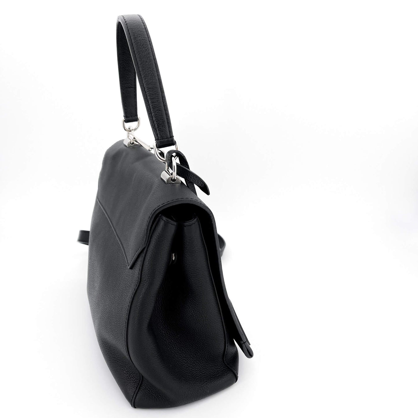 Second hand Louis Vuitton Twist LockMe 2-Way Black Leather - Tabita Bags