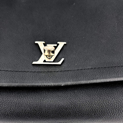 Second hand Louis Vuitton Twist LockMe 2-Way Black Leather - Tabita Bags