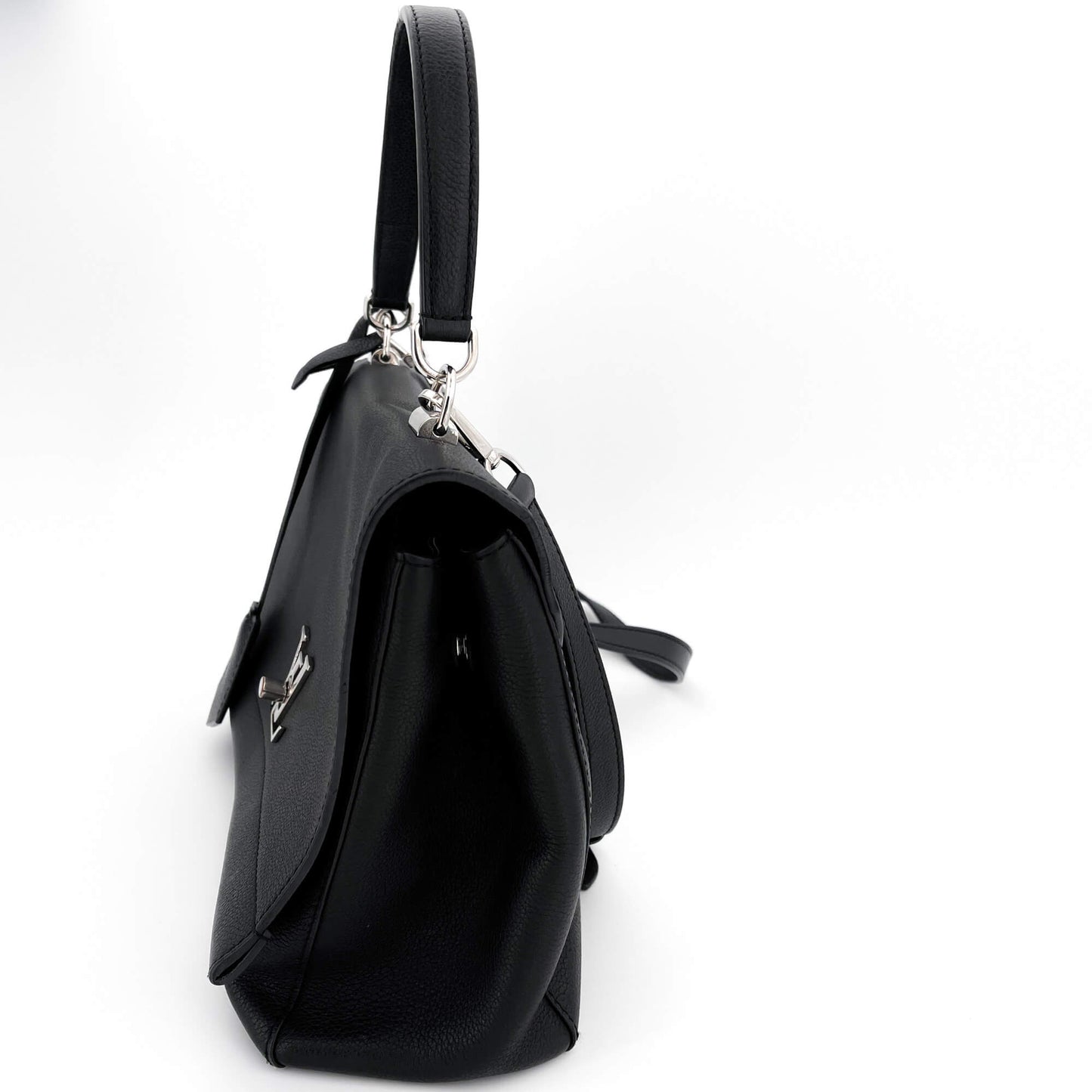 Second hand Louis Vuitton Twist LockMe 2-Way Black Leather - Tabita Bags