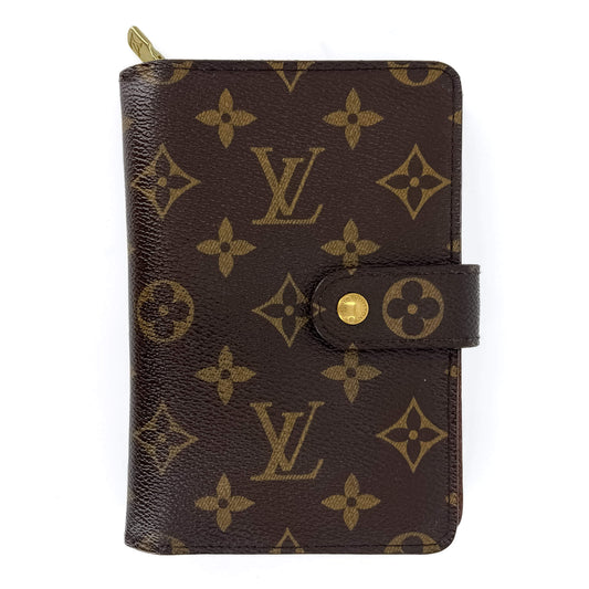 Second hand Louis Vuitton Vertical Compact Wallet Canvas Monogram - Tabita Bags