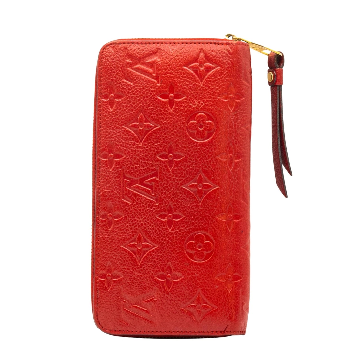 Second hand Louis Vuitton Zippy Wallet Monogram Empreinte in Red - Tabita Bags