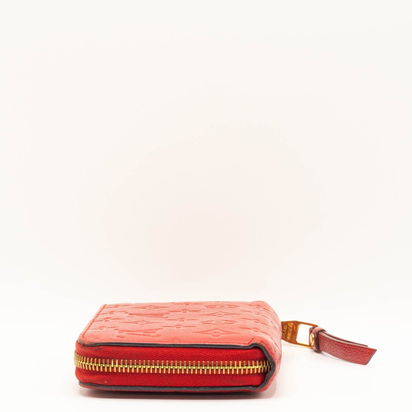 Second hand Louis Vuitton Zippy Wallet Monogram Empreinte in Red - Tabita Bags