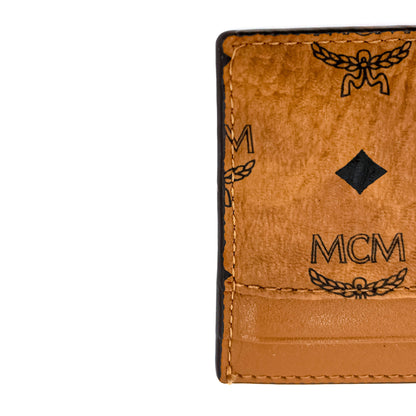 Second hand MCM Mini Card Case Leather Cognac - Tabita Bags