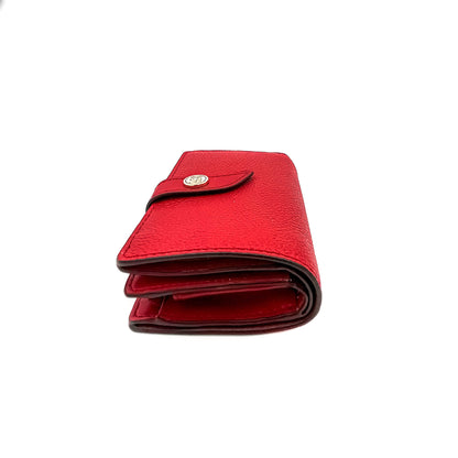 Second hand Michael Kors Envelope Wallet in Red Leather - Tabita Bags