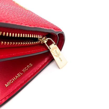 Second hand Michael Kors Envelope Wallet in Red Leather - Tabita Bags