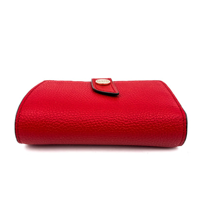 Second hand Michael Kors Envelope Wallet in Red Leather - Tabita Bags