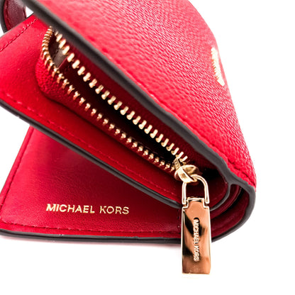 Second hand Michael Kors Envelope Wallet in Red Leather - Tabita Bags