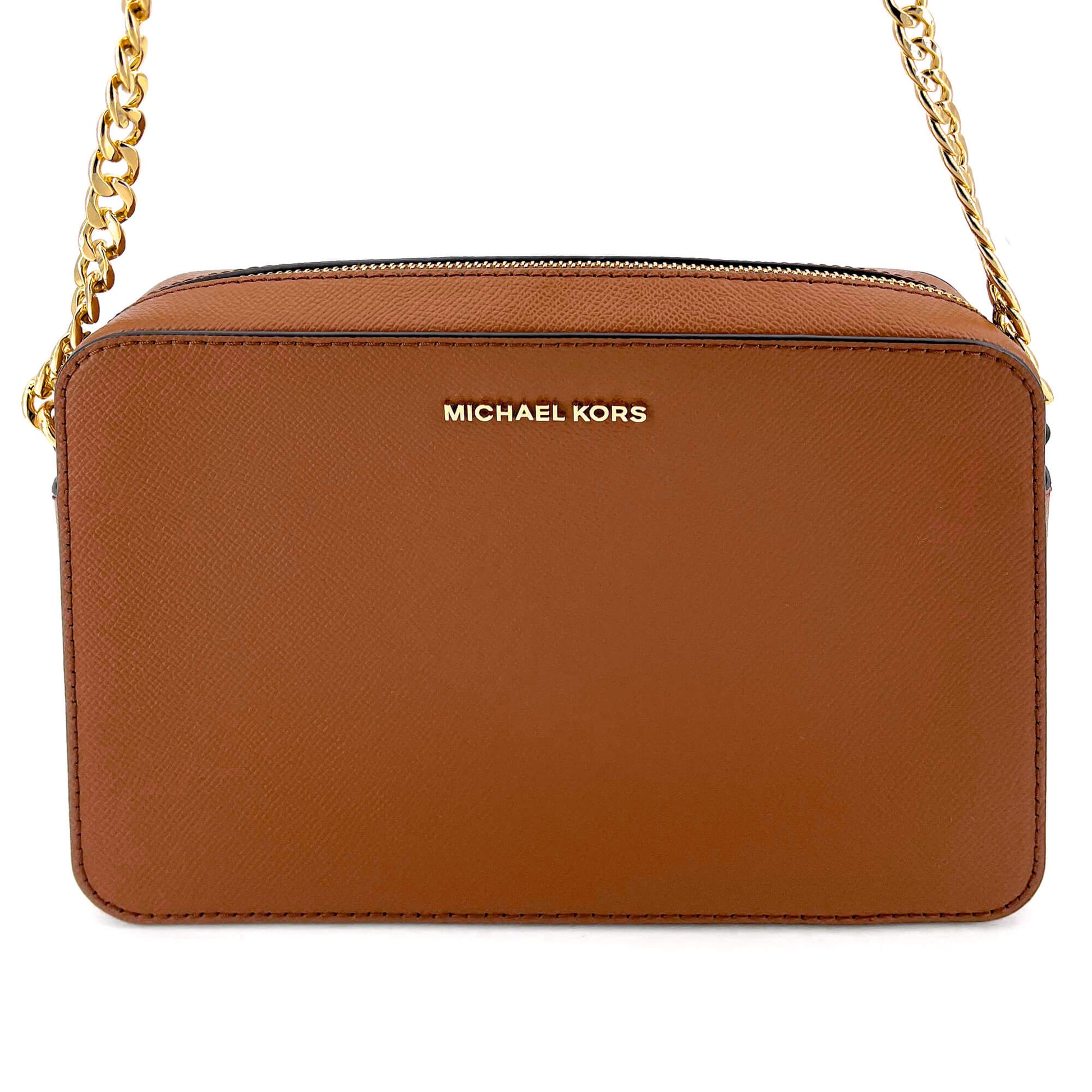 Second hand Michael Kors Jet Set Crossbody Brown Leather - Tabita Bags