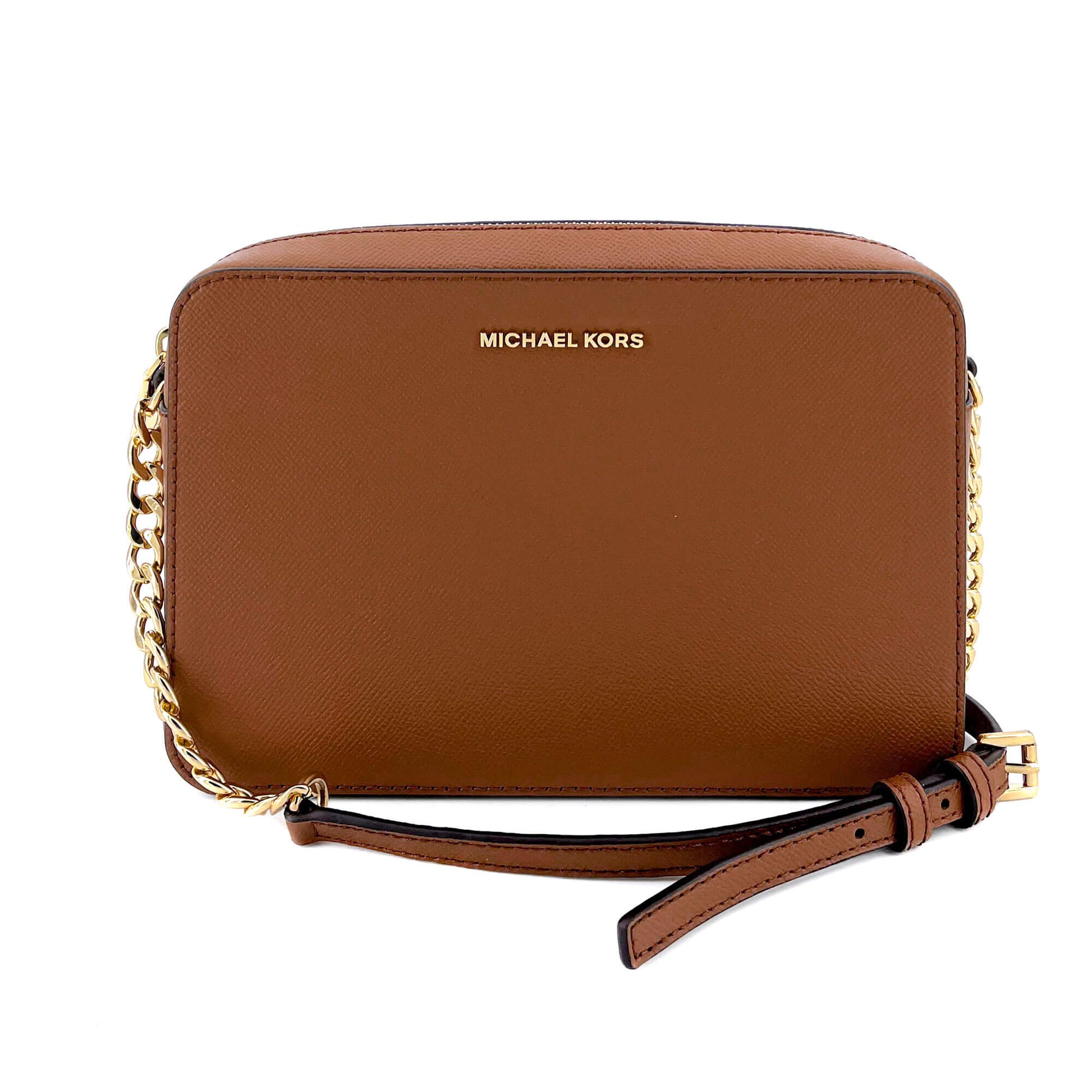 Second hand Michael Kors Jet Set Crossbody Brown Leather - Tabita Bags