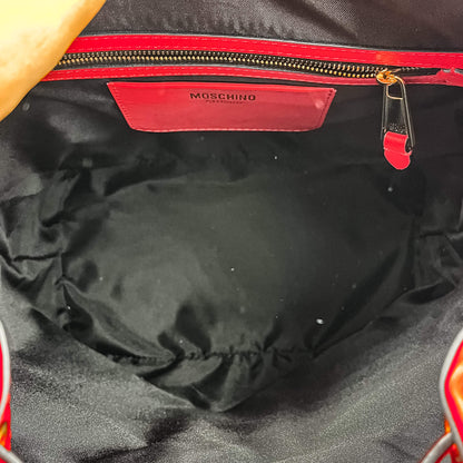 Second hand Moschino Leather Red Backpack - Tabita Bags