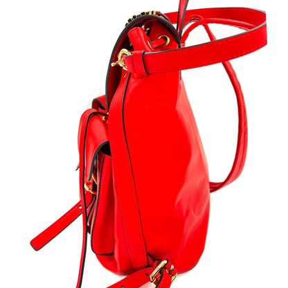 Second hand Moschino Leather Red Backpack - Tabita Bags