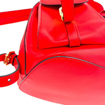 Second hand Moschino Leather Red Backpack - Tabita Bags