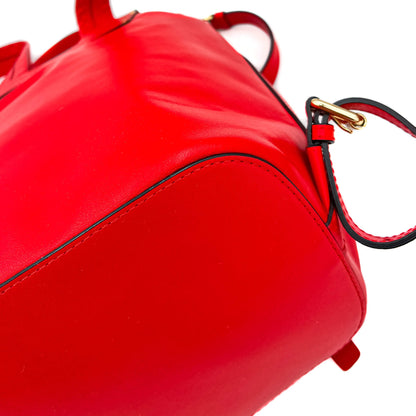 Second hand Moschino Leather Red Backpack - Tabita Bags