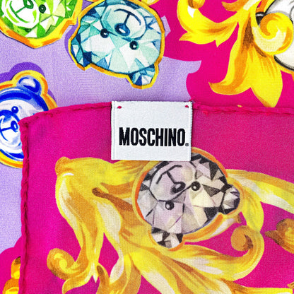 Second hand Moschino Pink Silk Foulard - Tabita Bags