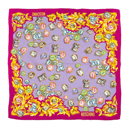 Foulard en soie rose Moschino Tabita Bags โ Tabita Bags with Love