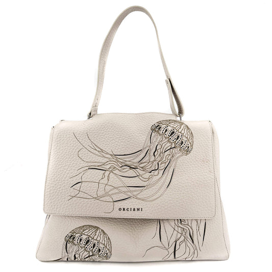 Second hand Orciani Sveva Large White Leather Special Edition Handbag - Tabita Bags