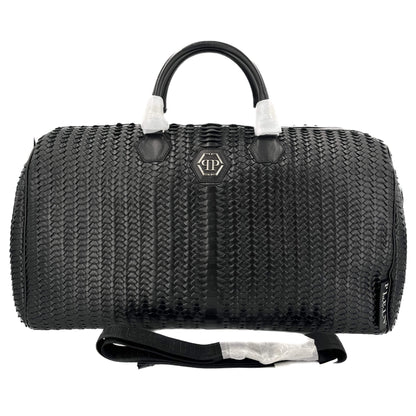 Second hand Philipp Plein Large Handle Bag Leather Black Weekender - Tabita Bags