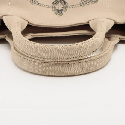 Second hand Prada 2-Way Canvas Tote Bag Beige - Tabita Bags