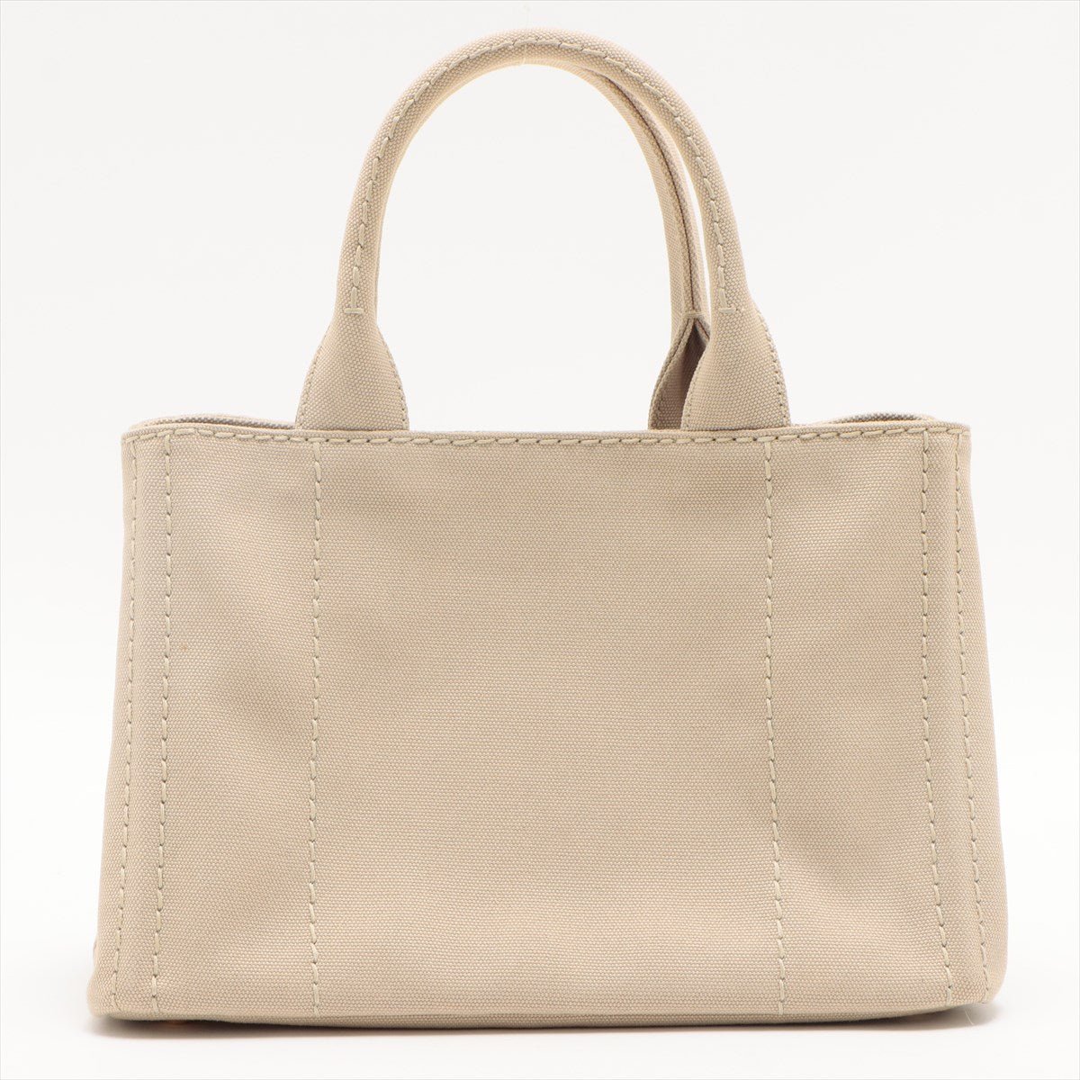 Second hand Prada 2-Way Canvas Tote Bag Beige - Tabita Bags
