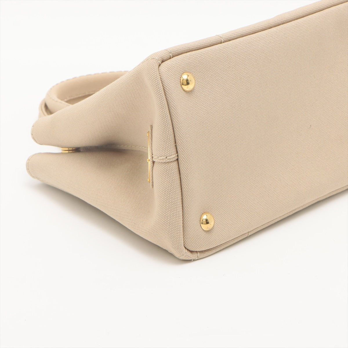 Second hand Prada 2-Way Canvas Tote Bag Beige - Tabita Bags