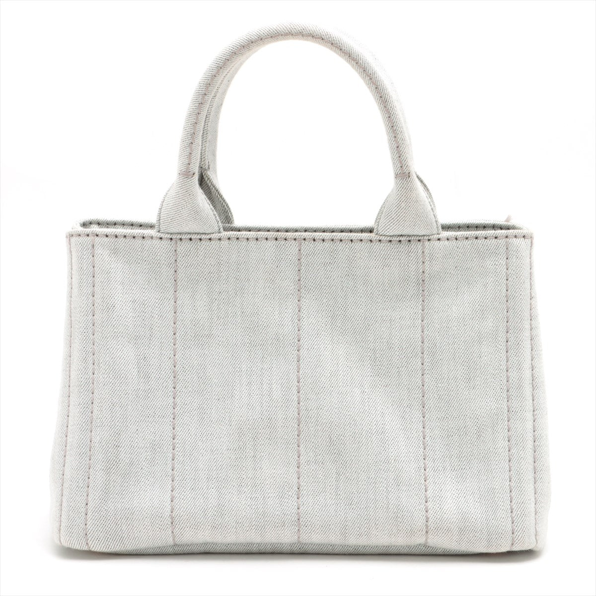 Second hand Prada 2-Way Canvas Tote Bag Grey - Tabita Bags