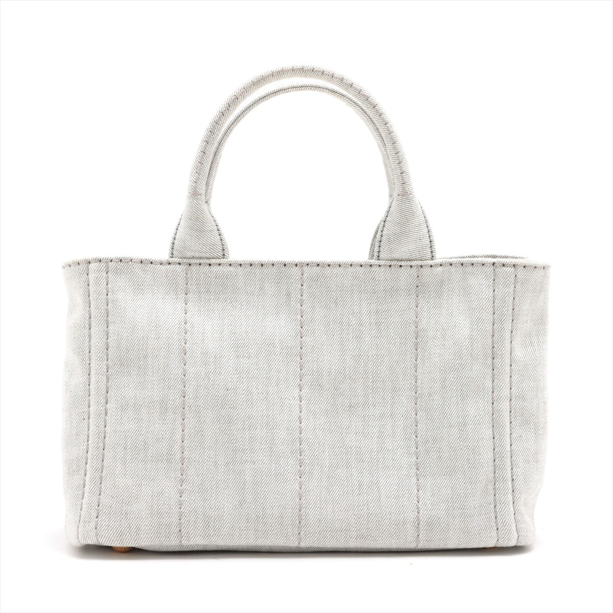 Second hand Prada 2-Way Canvas Tote Bag Grey - Tabita Bags