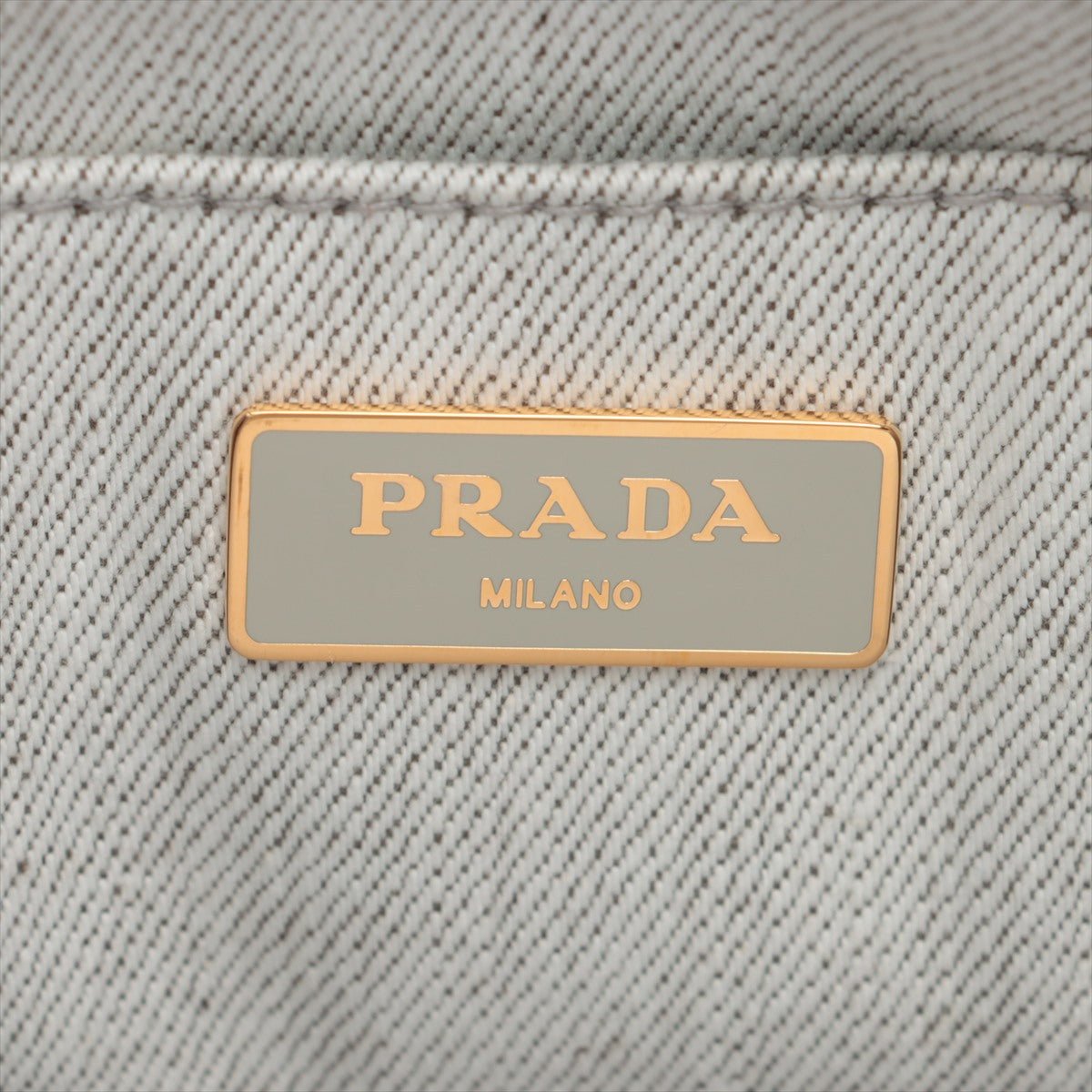 Second hand Prada 2-Way Canvas Tote Bag Grey - Tabita Bags