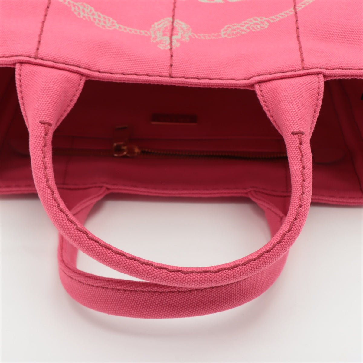 Second hand Prada 2-Way Canvas Tote Bag Pink - Tabita Bags