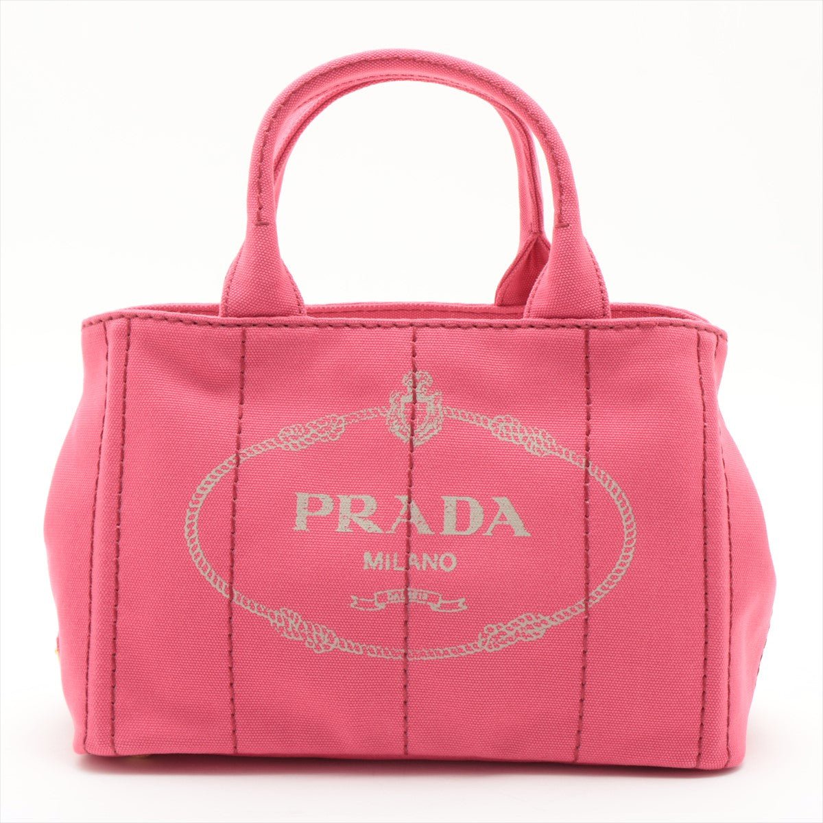 Second hand Prada 2-Way Canvas Tote Bag Pink - Tabita Bags