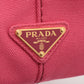 Second hand Prada 2-Way Canvas Tote Bag Pink - Tabita Bags