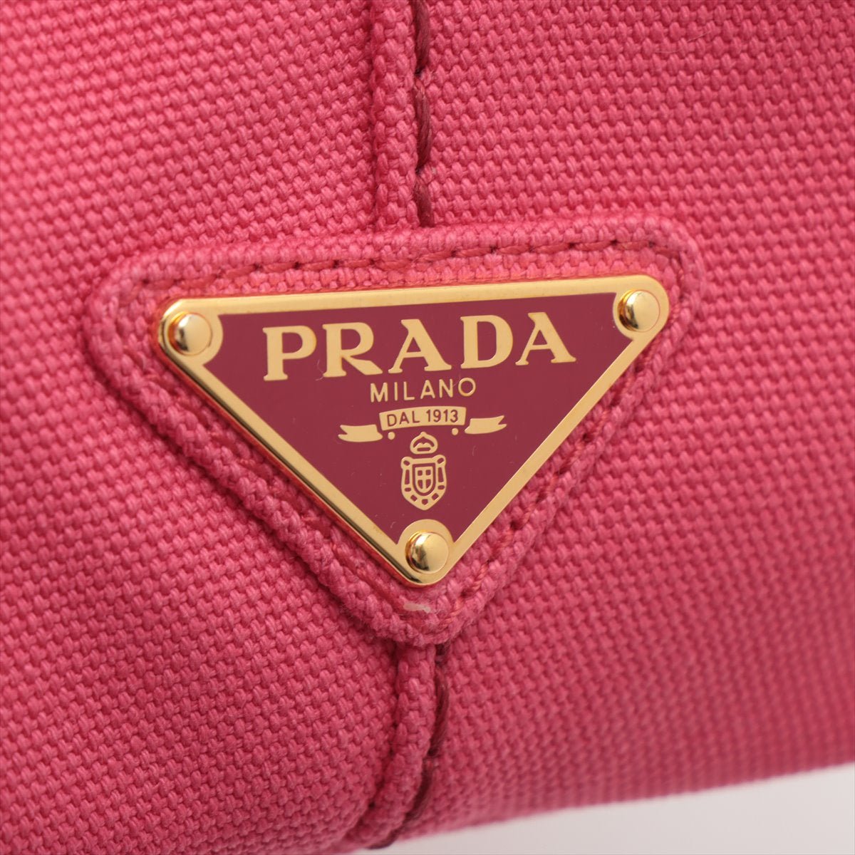 Second hand Prada 2-Way Canvas Tote Bag Pink - Tabita Bags