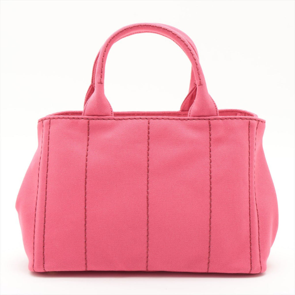 Second hand Prada 2-Way Canvas Tote Bag Pink - Tabita Bags