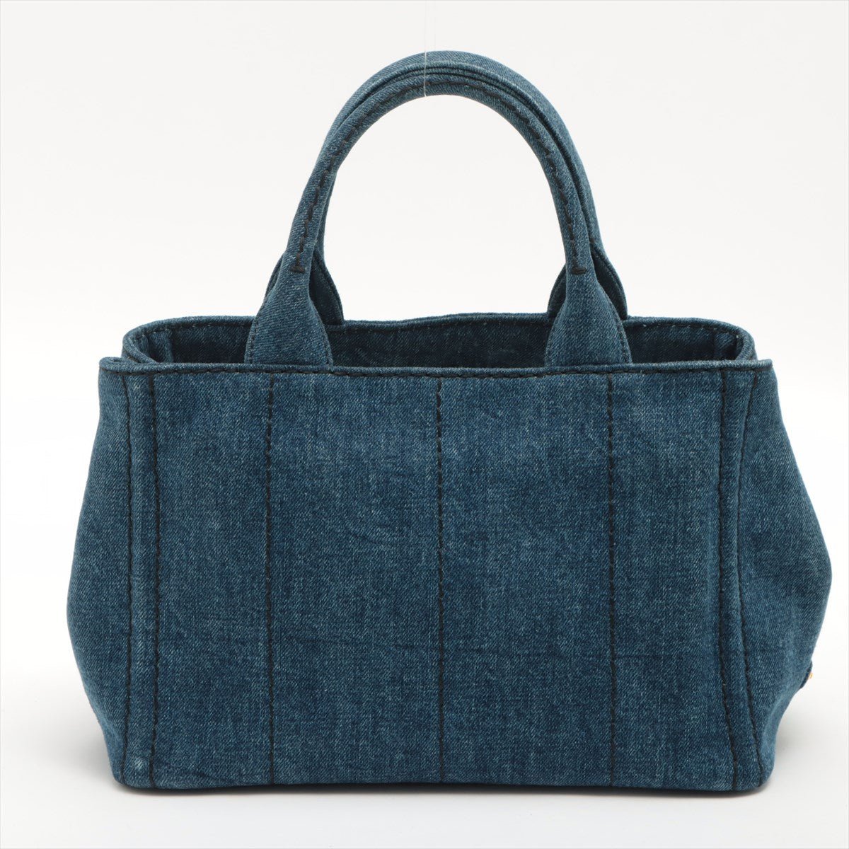 Second hand Prada 2-Way Denim Canvas Tote Bag Blue - Tabita Bags