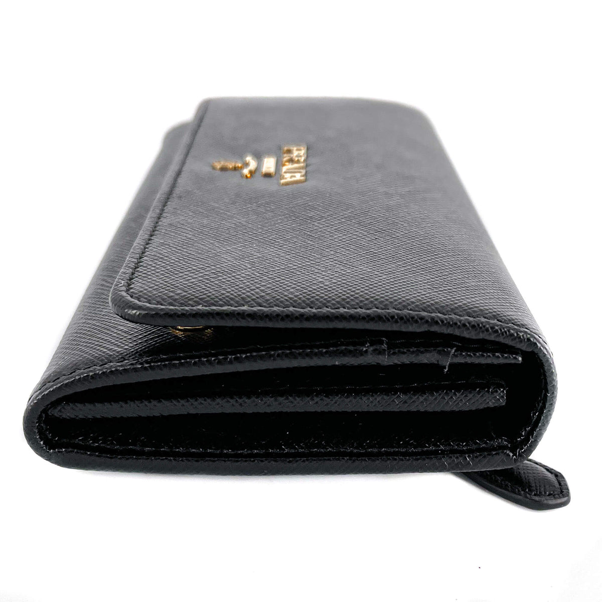 Second hand Prada Black Saffiano Wallet Large - Tabita Bags