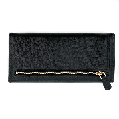 Second hand Prada Black Saffiano Wallet Large - Tabita Bags