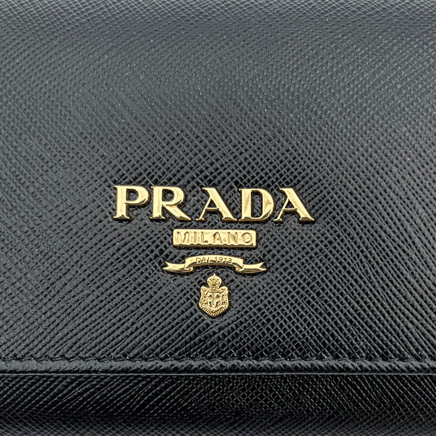 Second hand Prada Black Saffiano Wallet Large - Tabita Bags
