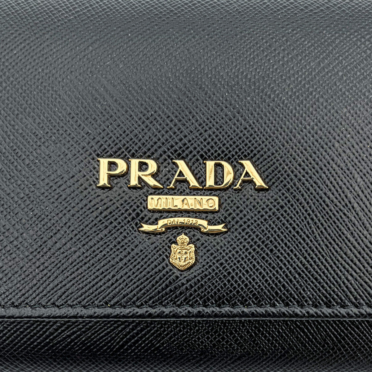Second hand Prada Black Saffiano Wallet Large - Tabita Bags