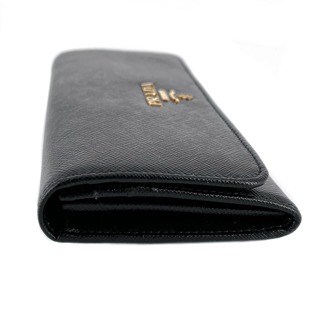 Second hand Prada Black Saffiano Wallet Large - Tabita Bags