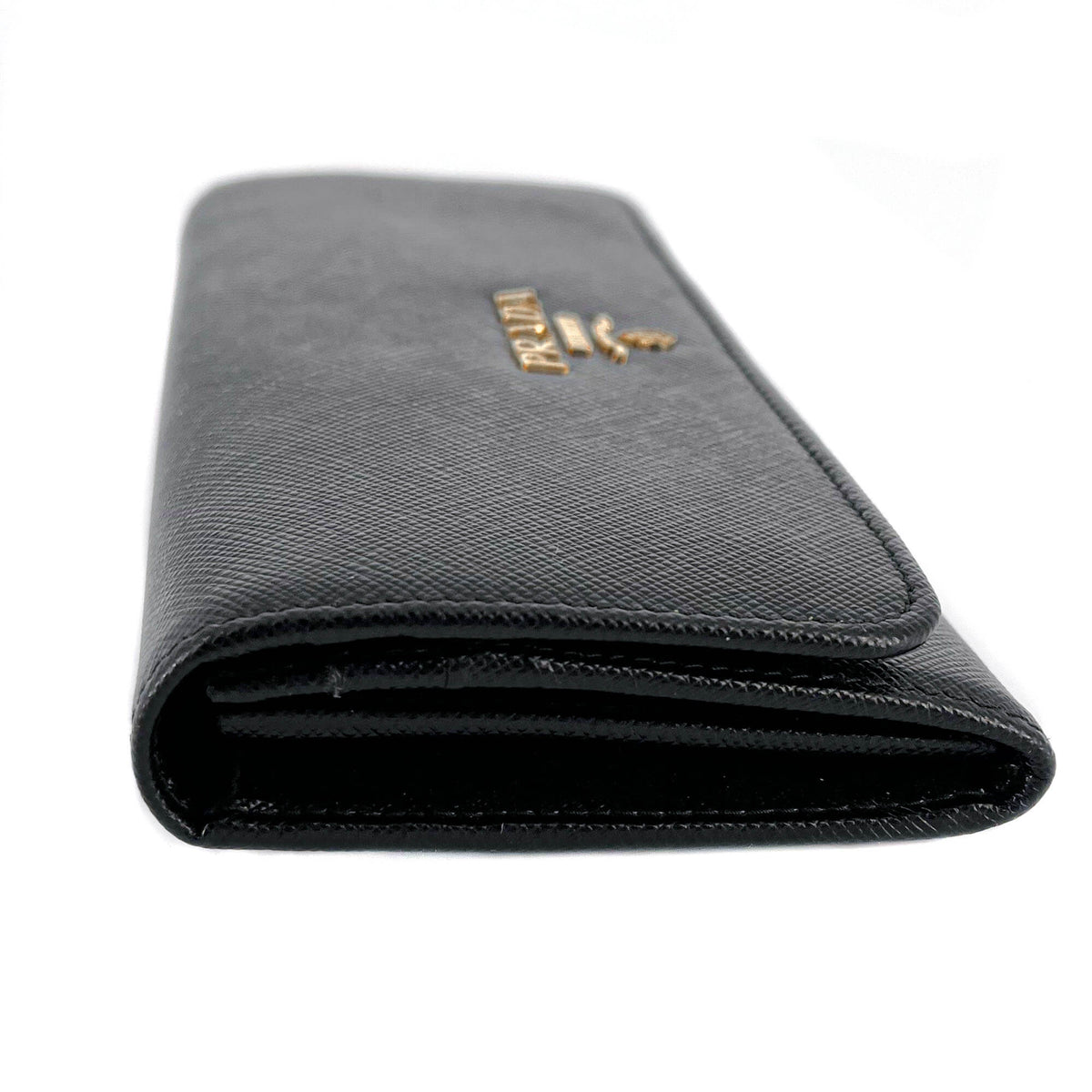 Second hand Prada Black Saffiano Wallet Large - Tabita Bags