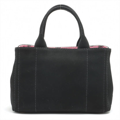 Second hand Prada Canapa Canvas 2 way tote Black - Tabita Bags