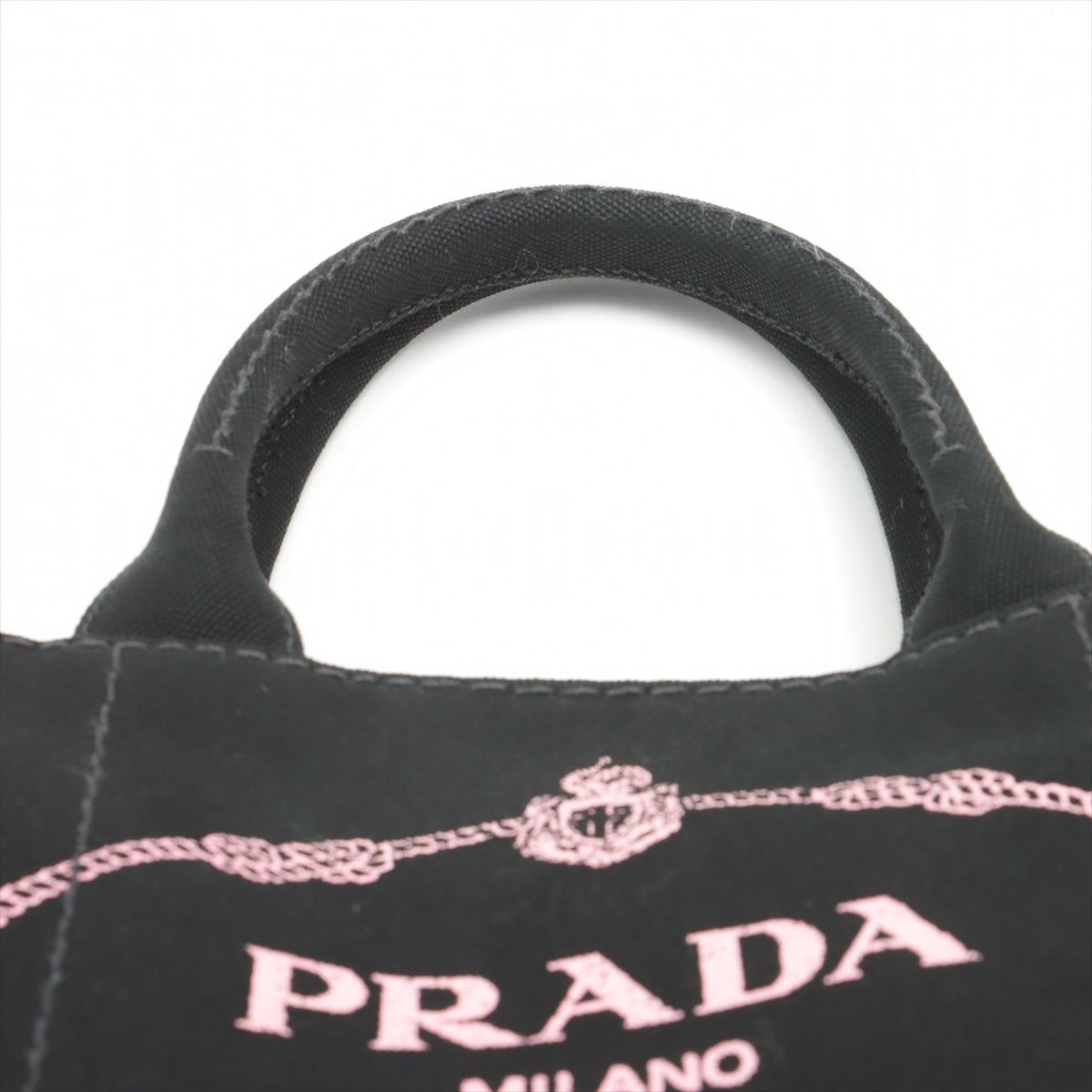 Second hand Prada Canapa Canvas 2 way tote Black - Tabita Bags