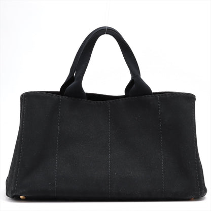 Second hand Prada Canapa Canvas Black Tote - Tabita Bags