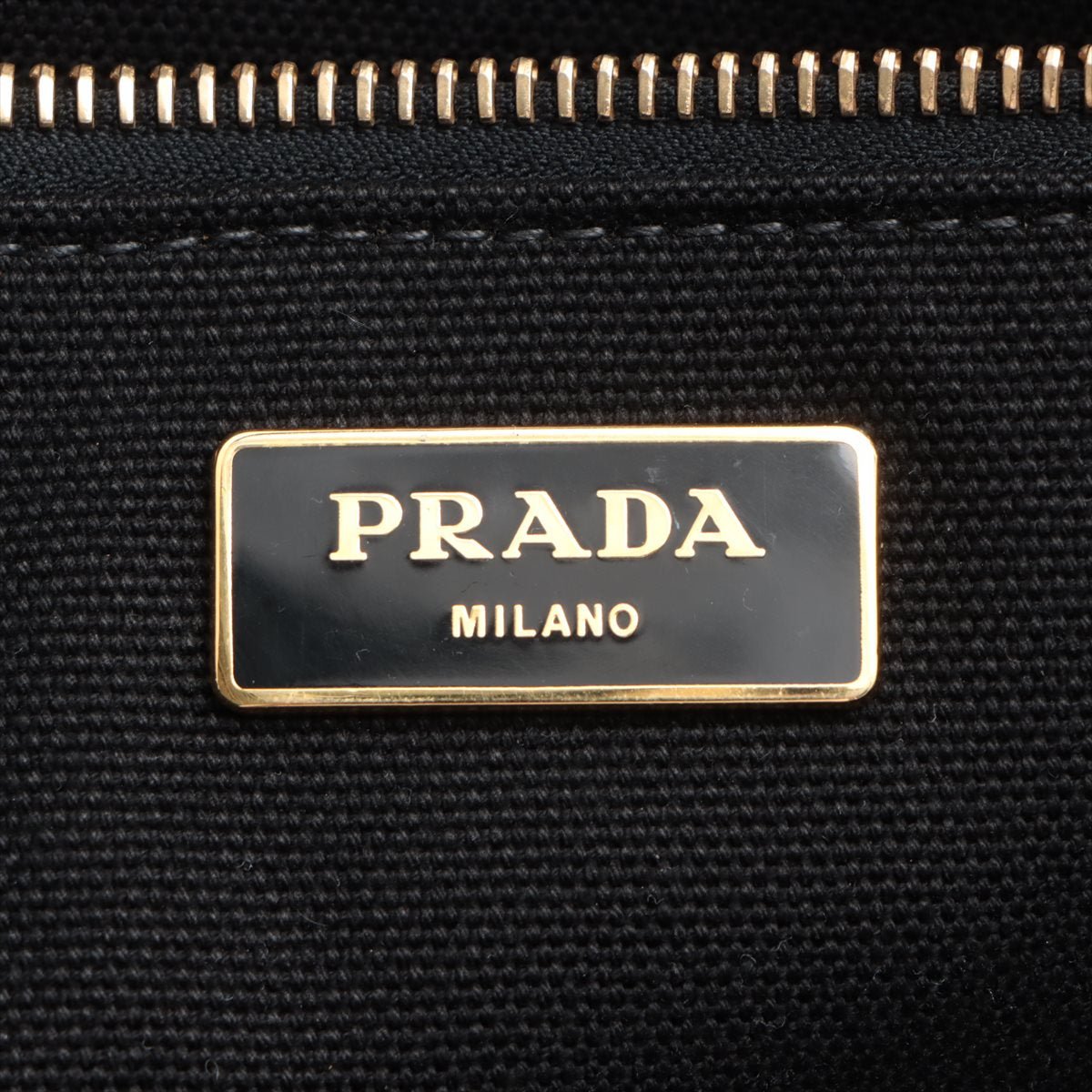 Second hand Prada Canapa Canvas Black Tote - Tabita Bags