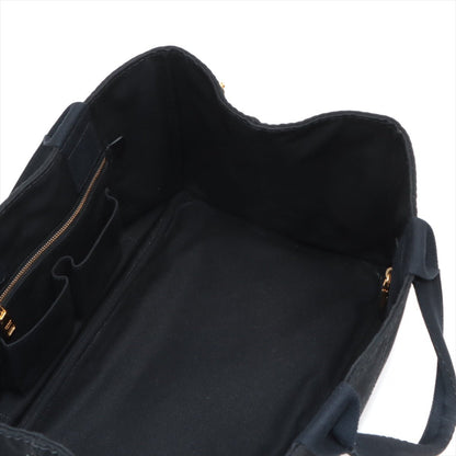 Second hand Prada Canapa Canvas Black Tote - Tabita Bags