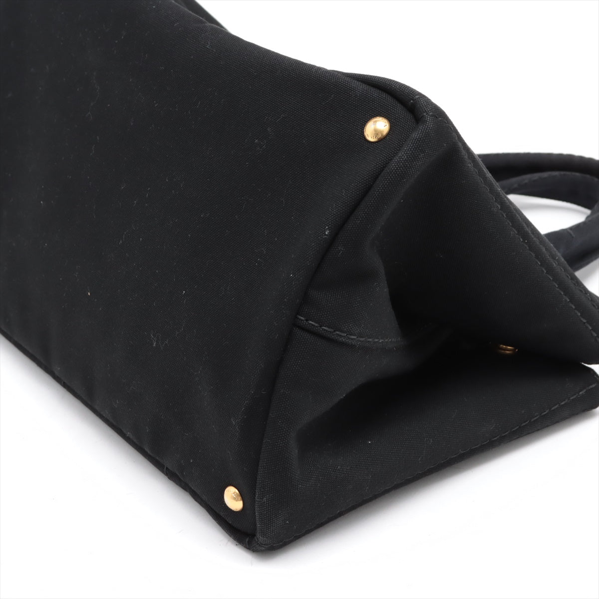 Second hand Prada Canapa Canvas Black Tote - Tabita Bags