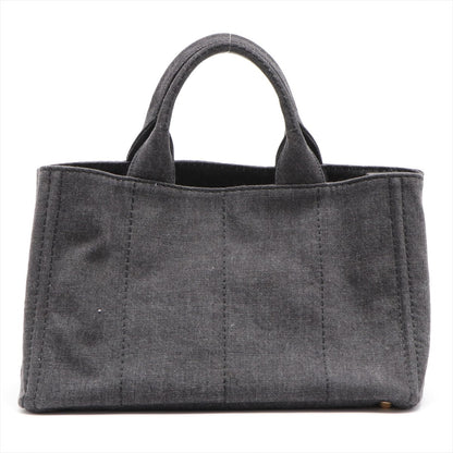 Second hand Prada Canapa Denim 2way Grey Large - Tabita Bags