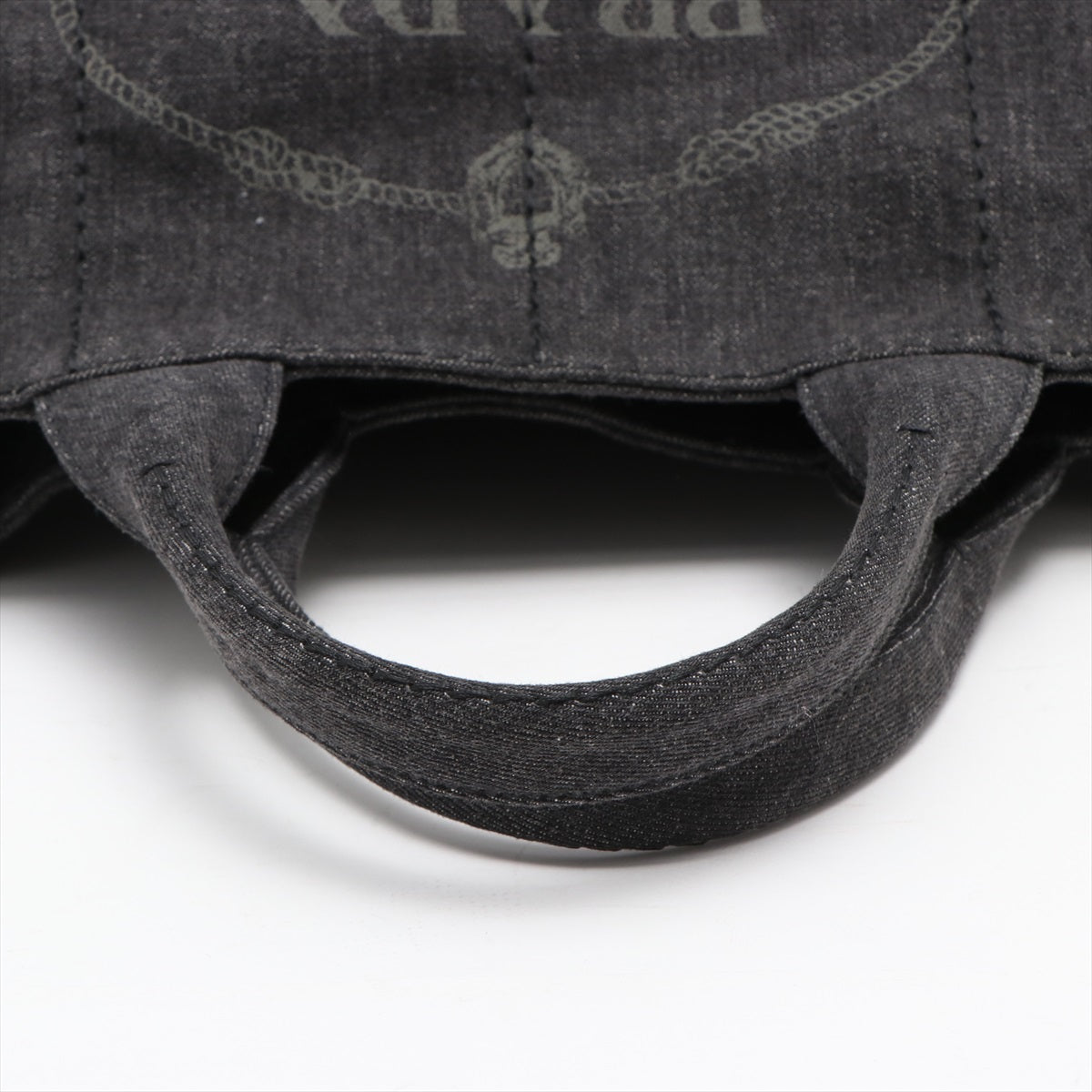 Second hand Prada Canapa Denim 2way Grey Large - Tabita Bags