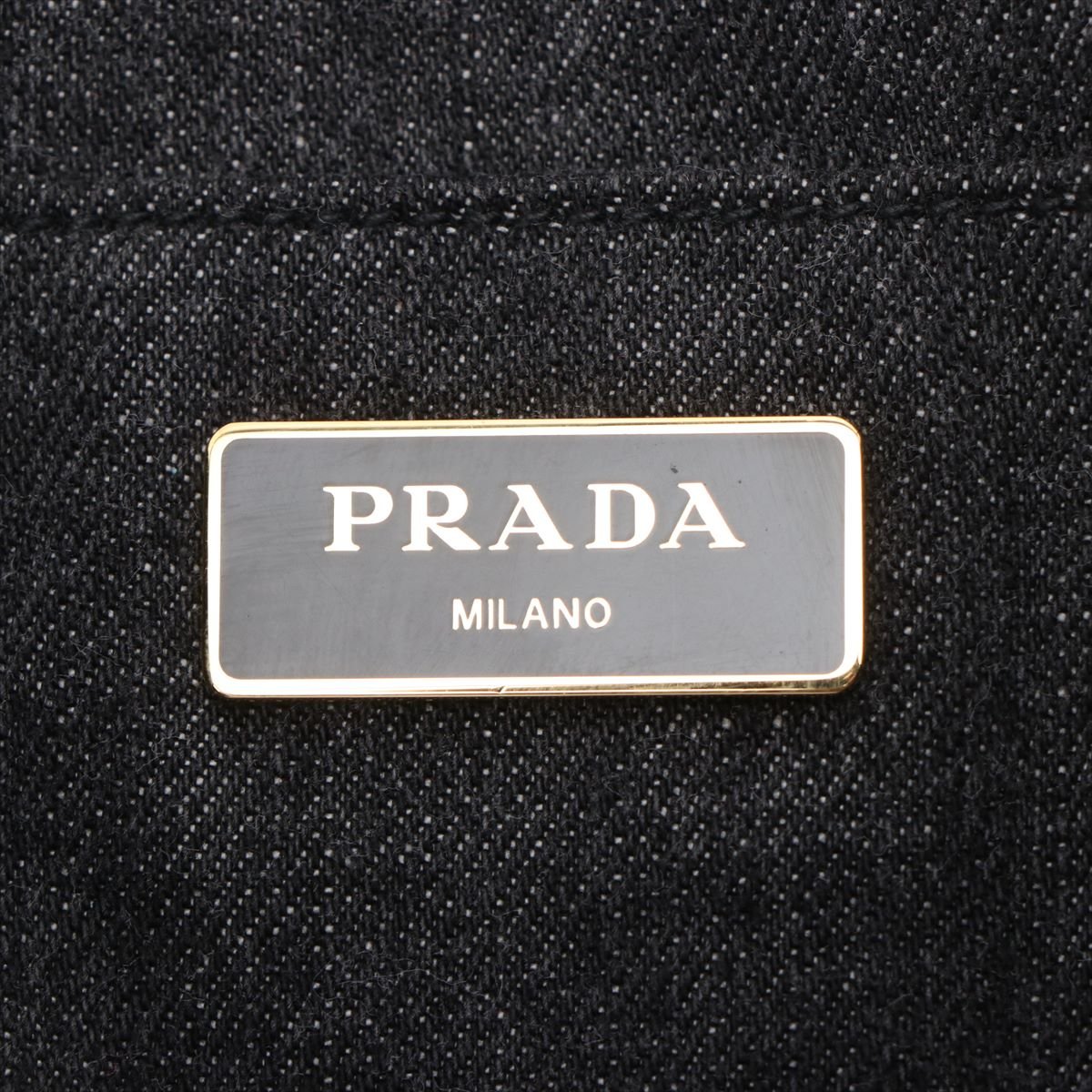 Second hand Prada Canapa Denim 2way Grey Large - Tabita Bags