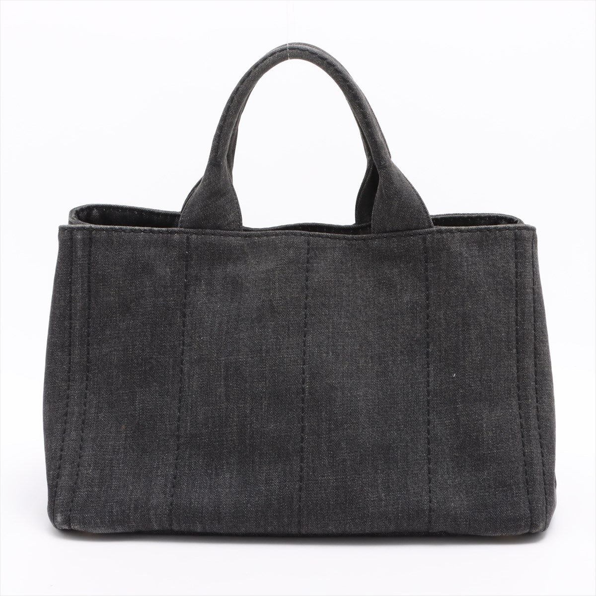 Second hand Prada Canapa Denim 2way handbag Black - Tabita Bags